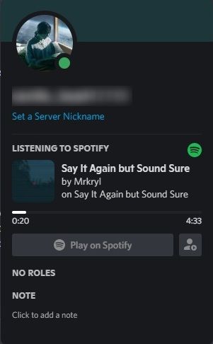 Conecte Spotify a Discord Desktop Ver actividad musical