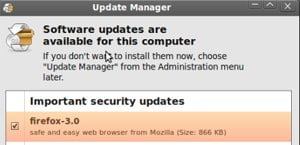 Cómo eliminar la ventana emergente del administrador de actualizaciones molestas en Ubuntu Jaunty