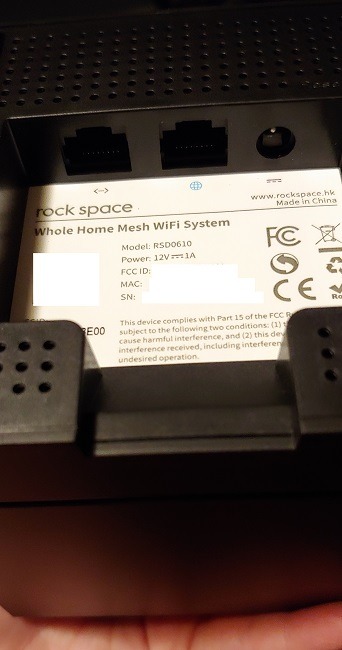 Puertos de revisión del sistema Wi-Fi en malla para todo el hogar de Rockspace