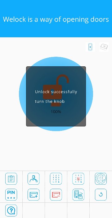 Welock Smart Lock Desbloqueo móvil