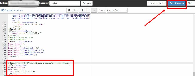 qué-es-xmlrpc-htaccess-editar-guardar-cambios