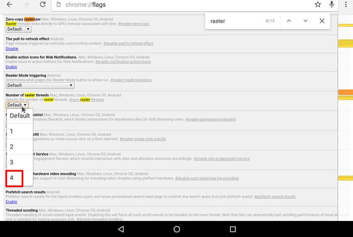 cómo-acelerar-chrome-android-raster