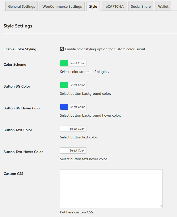 wp-crowdfunding-plugin-style-settings