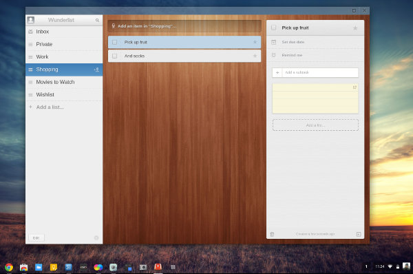 Aplicaciones empaquetadas de Chrome - Wunderlist