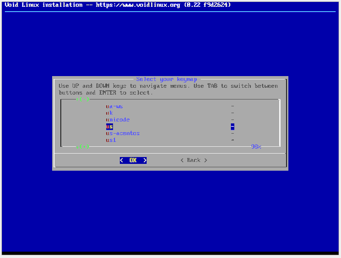 Teclado Voidlinux 9