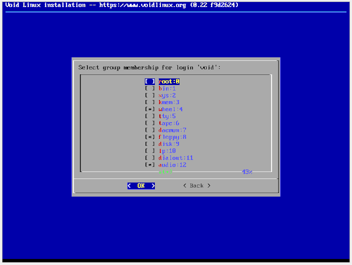 Voidlinux 19 Grupos