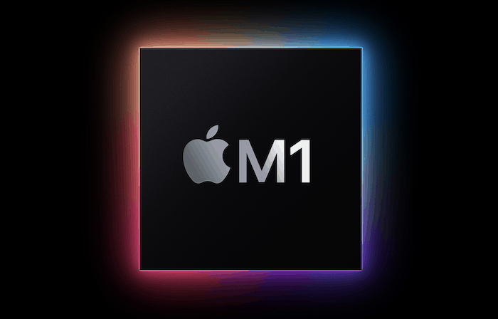 El logotipo de Apple Silicon M1.