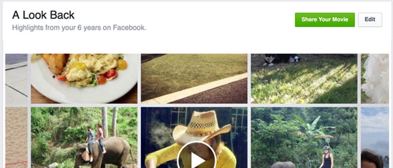 Cómo editar tu video retrospectivo de Facebook