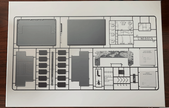 El embalaje exterior de Linedock.