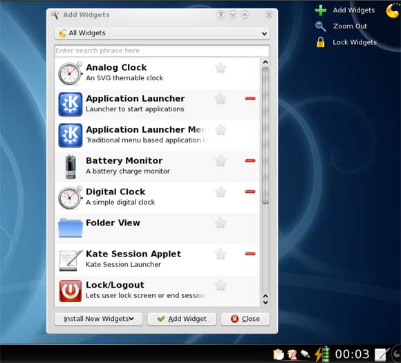 widget de kde4