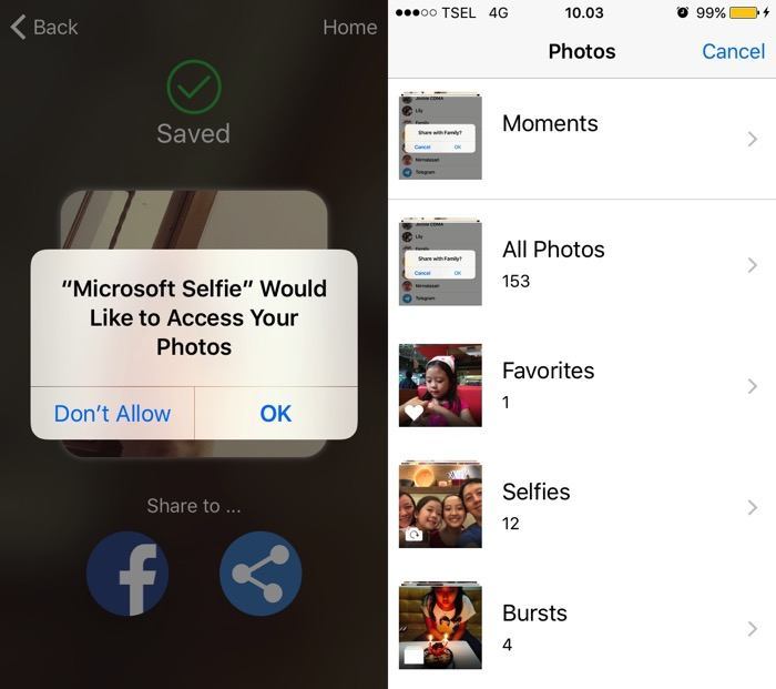 Microsoft Selfie -mte- 05 - Acceso a la biblioteca de fotos