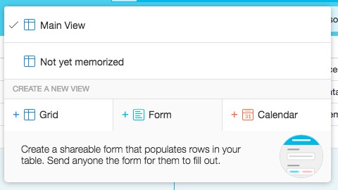 Airtable -mte- crear un nuevo formulario