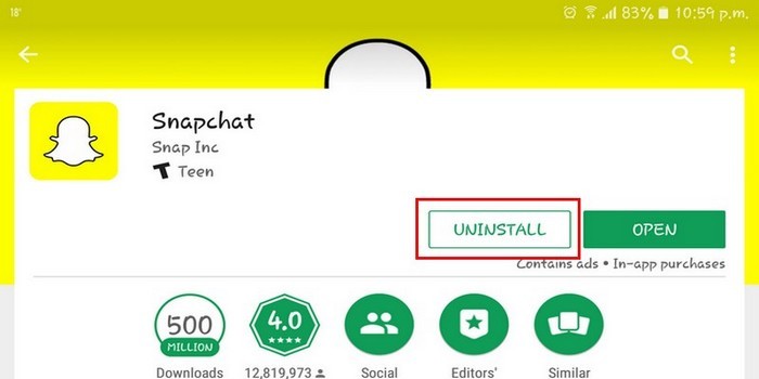 desinstalar-snapchat