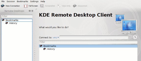 Cliente de escritorio remoto KDE