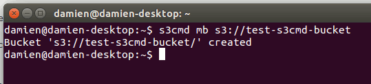 s3cmd-create-bucket