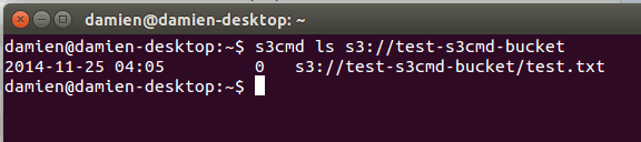 s3cmd-list-bucket-content
