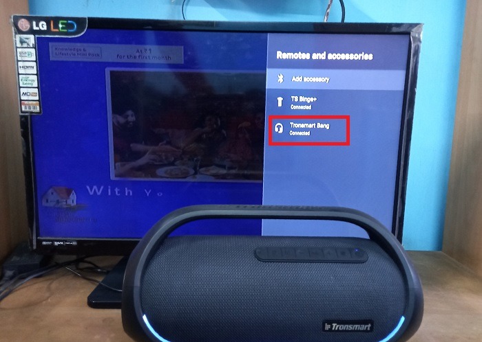 Tronsmart Bang Android Tv Bluetooth conectado