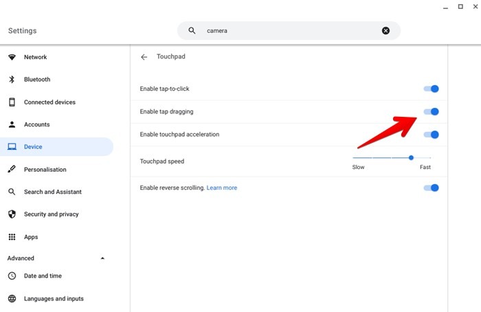 Chromebook Panel táctil Pulsar Arrastrar