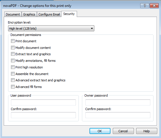 novapdf-set-encryption-level