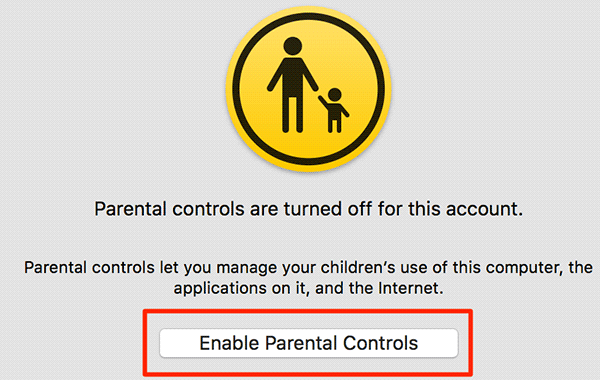 control parental-habilitar