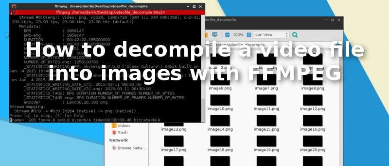 How to Decompile a Video File Into Images with FFMPEG on Linux