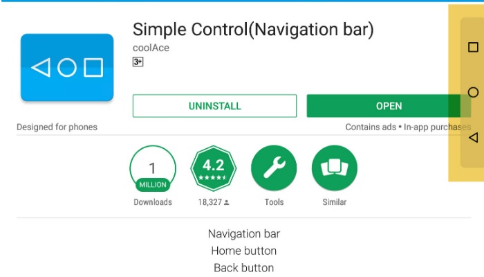 Control simple de pantalla grande