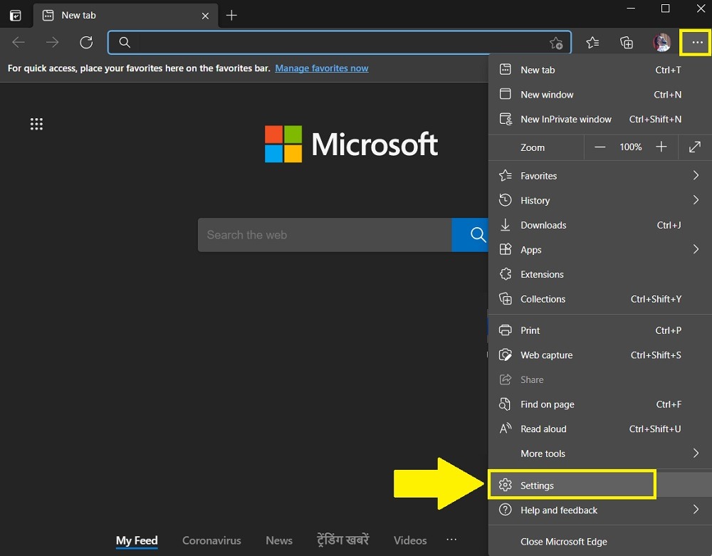 Administrador de contraseñas de desactivación de Microsoft Edge