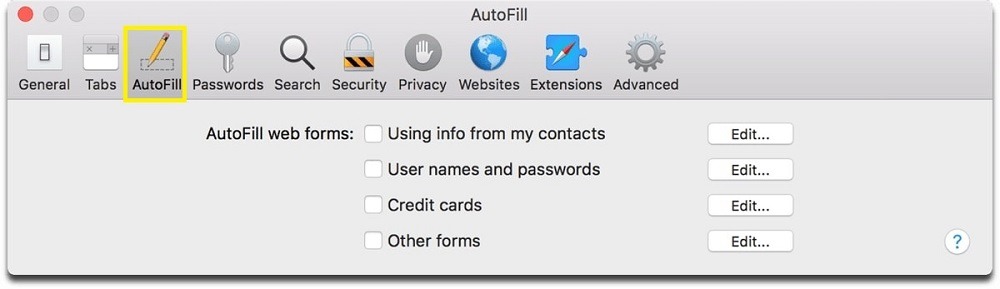 Safari Autocompletar