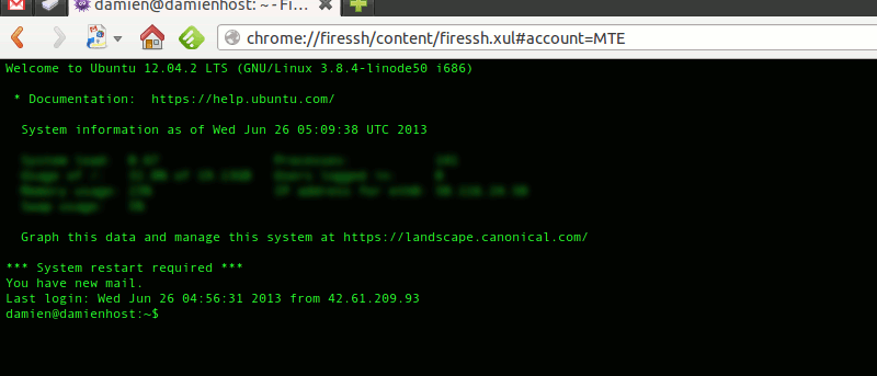 Acceda al servidor SSH desde el navegador con FireSSH