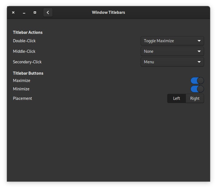 Deshabilitar las barras de título de la ventana de Dynamic Workspaces Gnome Shell