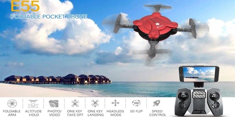 Eachine E55 Mini Nano Quadcopter con revisión de cámara