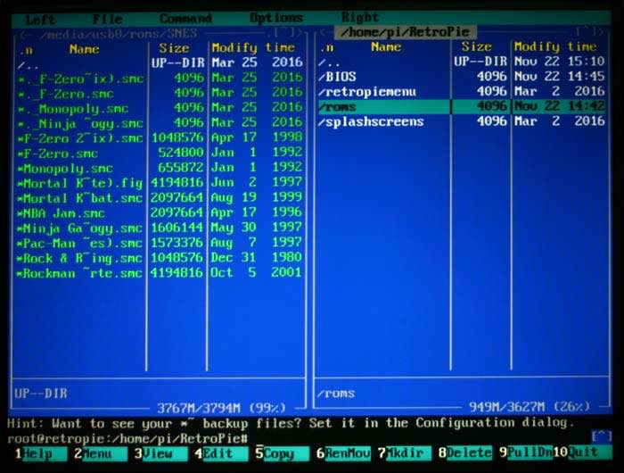 retropie-config-roms-directorio