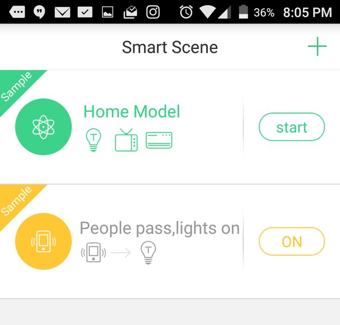 Escenas inteligentes Orvibo Smart Home Kit.