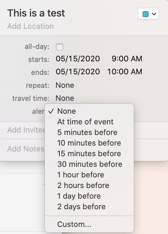 Master Mac Calendar App Alarmas