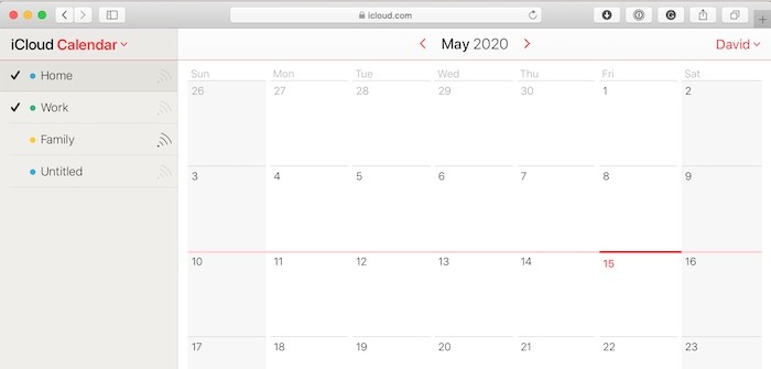 Aplicación Master Mac Calendar Icloud