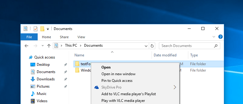 How To Get Rid Of SkyDrive Pro In The Windows 10 Context Menu