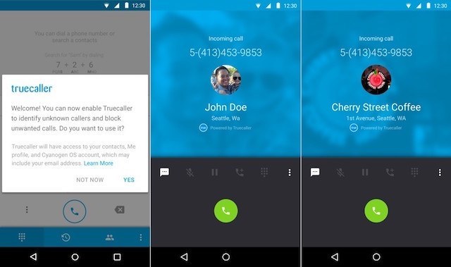 Aplicación CyanogenMod Trucaller