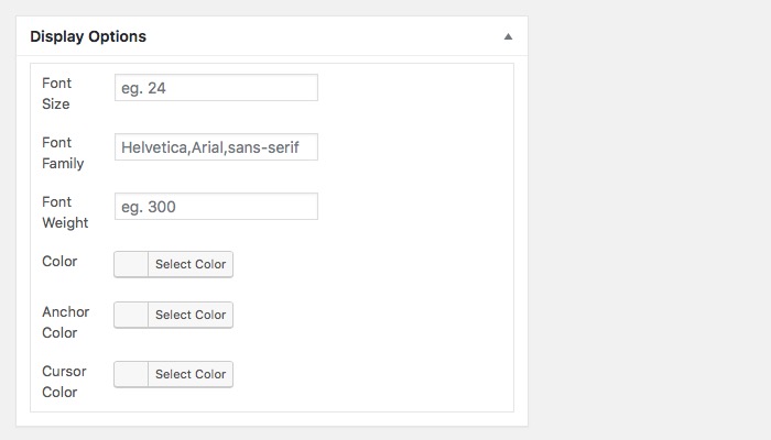 mecanografiado-mte-display-options