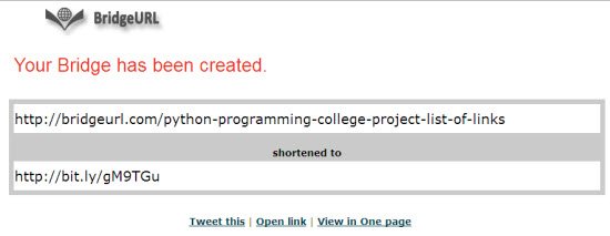 bridgeurl-link-created