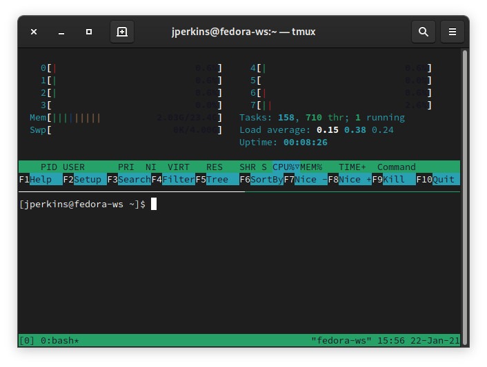 Tmux Vs Pantalla Tmux Split Vertical 1