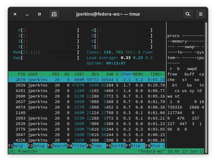 Tmux Vs Screen Tmux Split Vertical Cambiar tamaño a la derecha 1