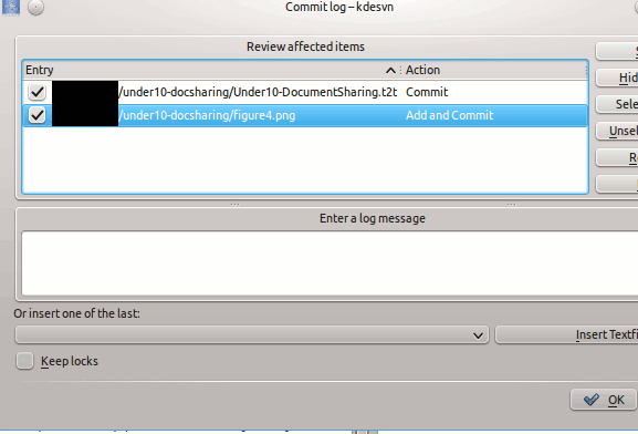 Kdesvn-commitdialog