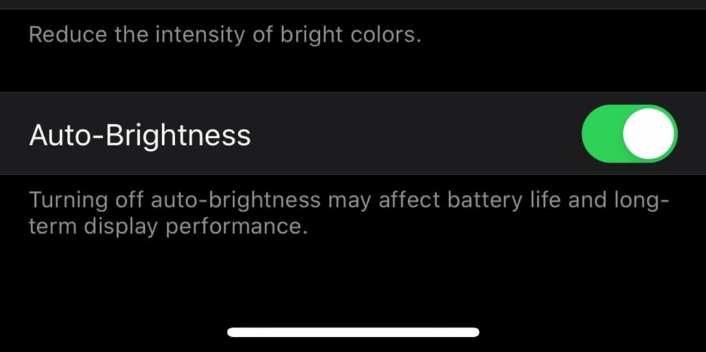 Disable Auto Brightness Ios Cover