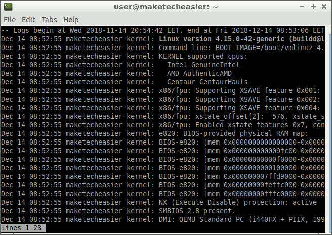 journalctl-view-current-boot