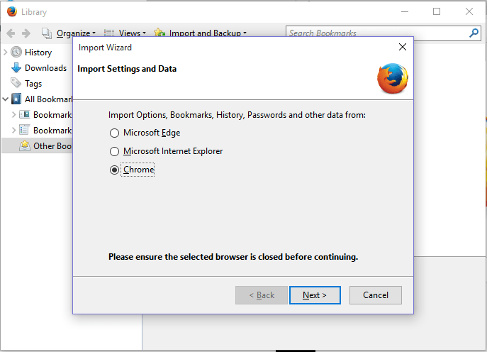 Mozilla-import-wizard