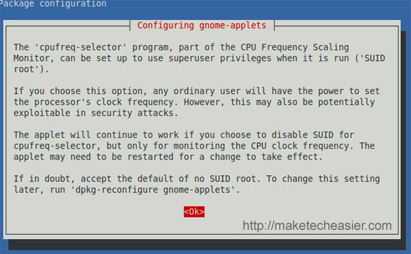 configuración de frecuencia de la CPU