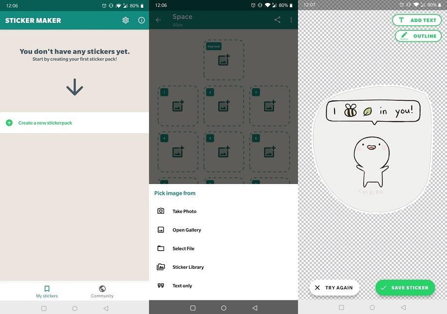 Mejore el fabricante de pegatinas de la experiencia de Whatsapp