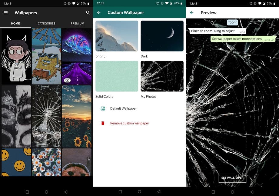 Mejore la experiencia de Whatsapp Zedge