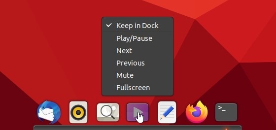 Plank Dock en Ubuntu Medios de clic derecho