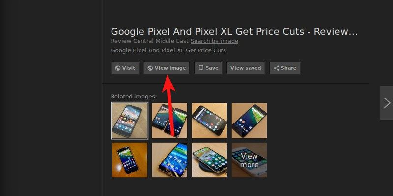 Cómo revivir el botón "Ver imagen" en la búsqueda de imágenes de Google